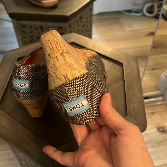 TOMS, wedge cork heels, size 8.5 - Picture 10 of 12